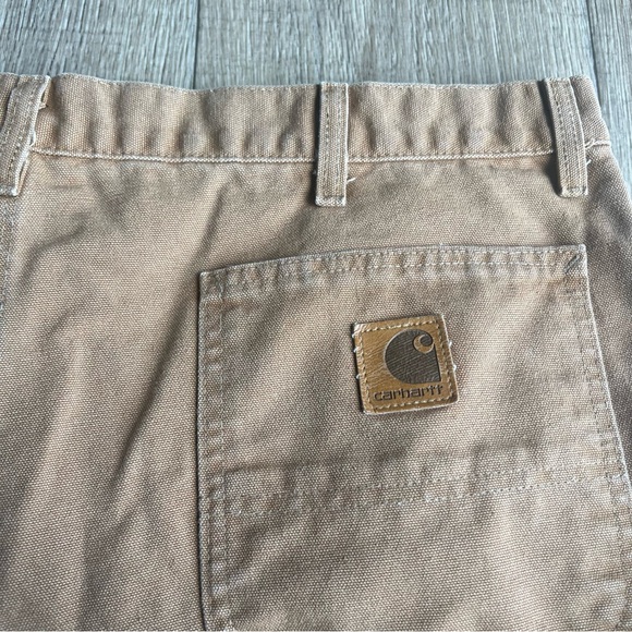 Carhartt vintage men size 44 cargo shorts tan 90s duck canvas WU1906 - Picture 2 of 5
